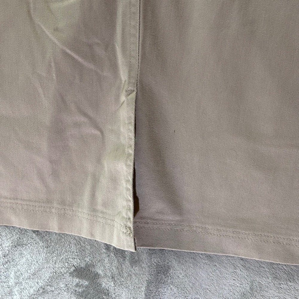 Riders by Lee Womens Khaki Pencil Midi Skirt Comfort Stretch Waist 12M W403516 - Picture 6 of 10